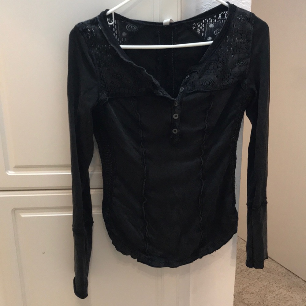 Free people black shirt